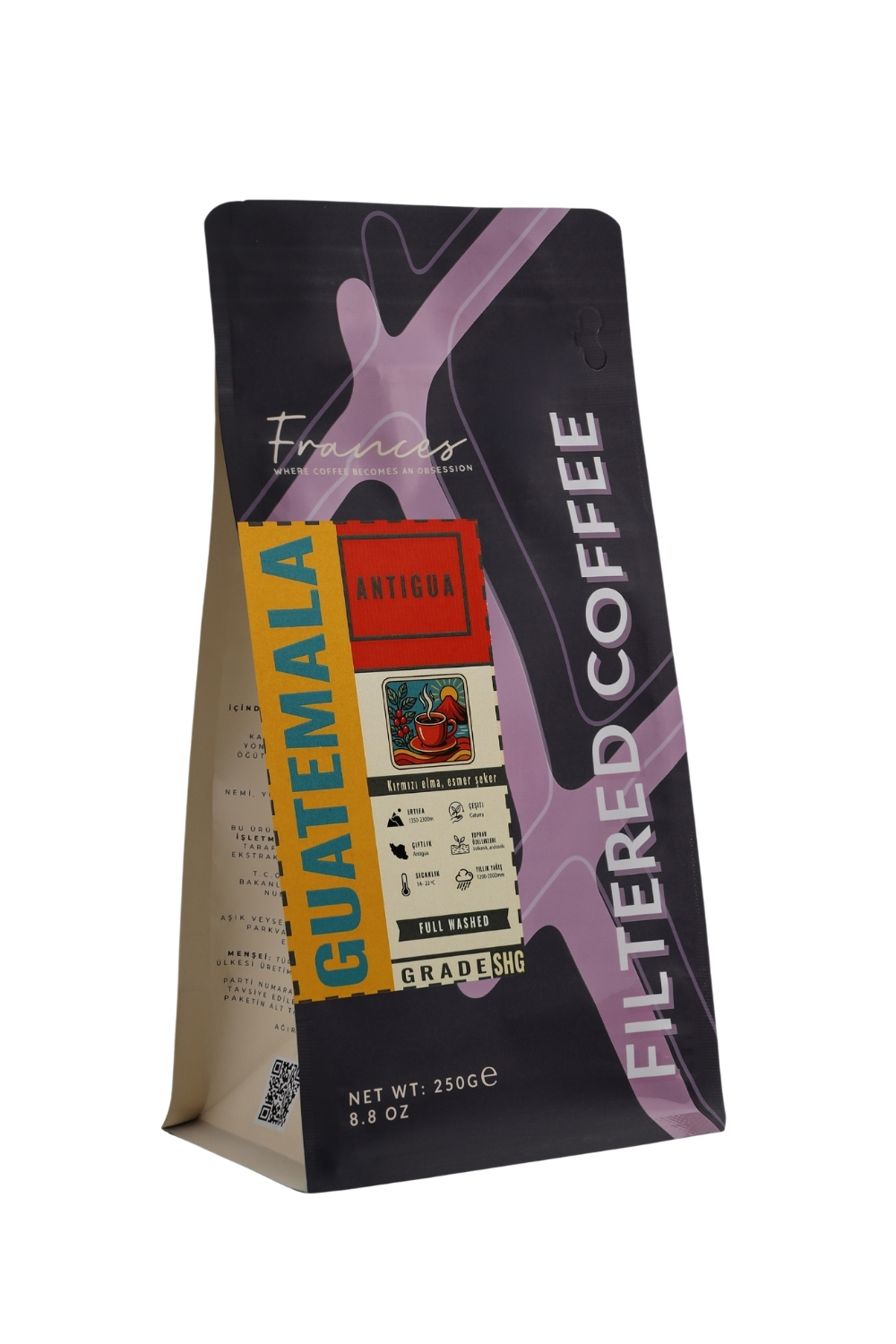 %100 Arabica Guatemala Antigua | Çekirdek Filtre Kahve | 3*250 GR | Orta Yoğunluk - Görsel 2