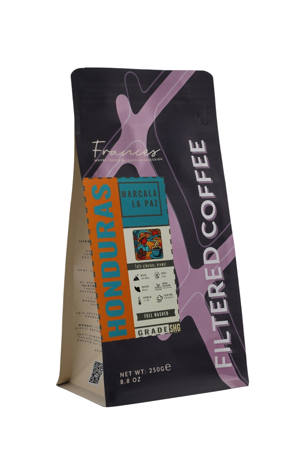 %100 Arabica Honduras Marca La Paz| Çekirdek Filtre Kahve | 250 GR | Orta Yoğunluk - Görsel 2