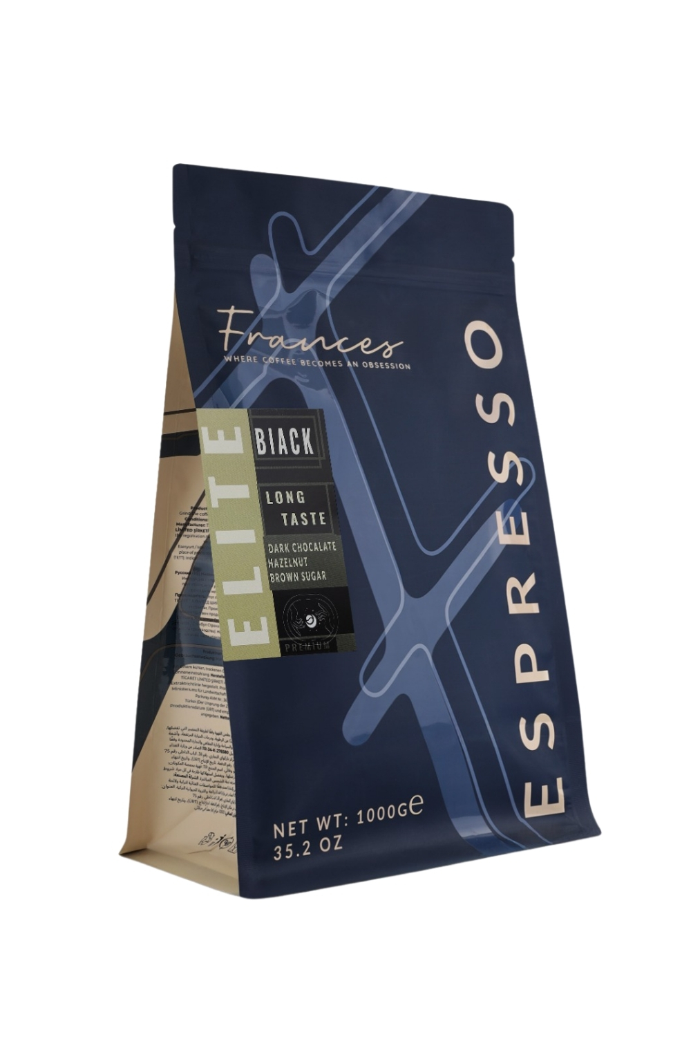 %100 Arabica Elite Black | Espresso | 2*1000 GR | Orta-Yüksek Yoğunluk - Görsel 2