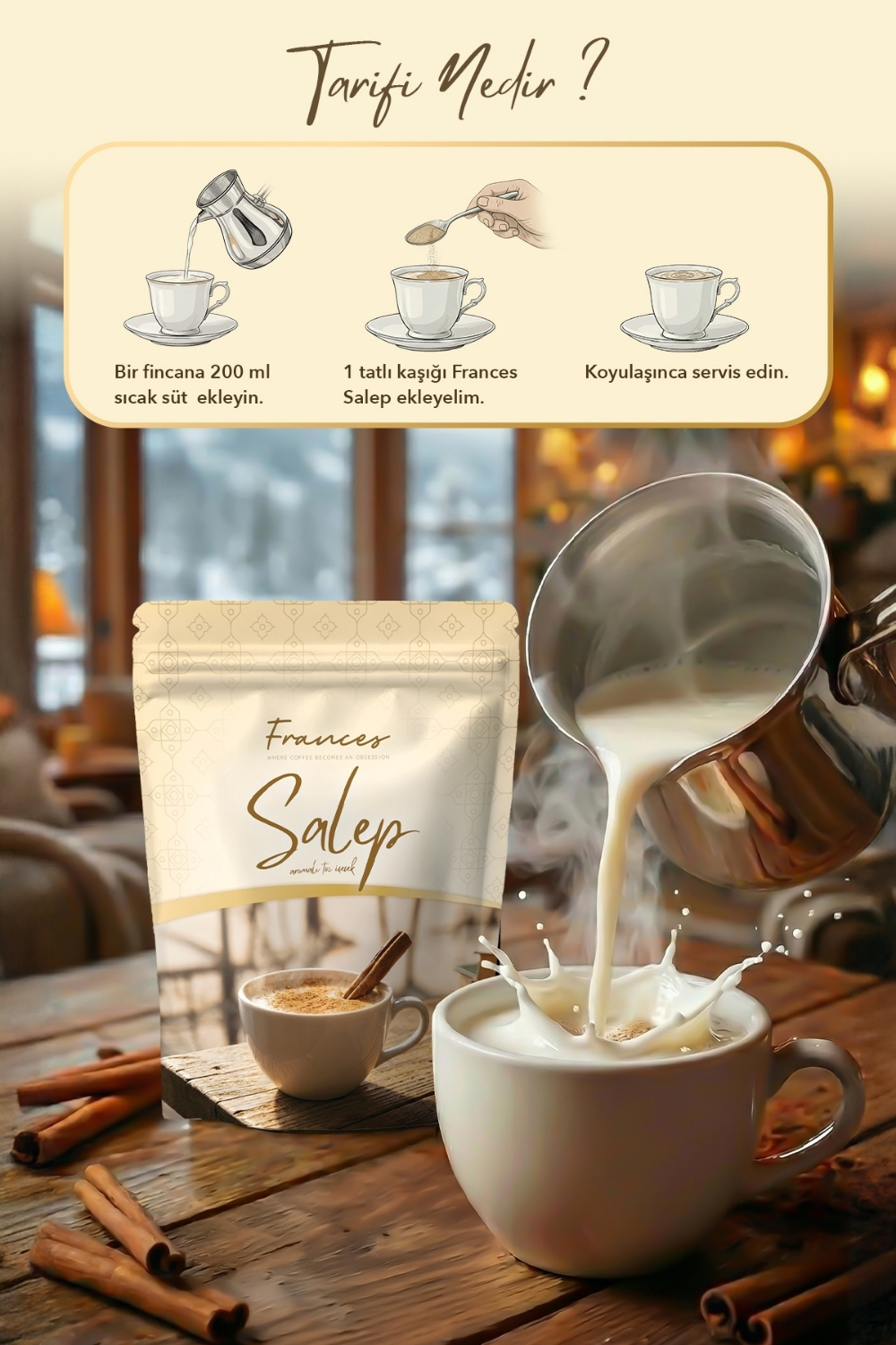 Salep Aromalı Toz İçecek | 150 GR - Görsel 4